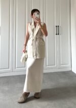 Ensemble Jupe Haut en lin