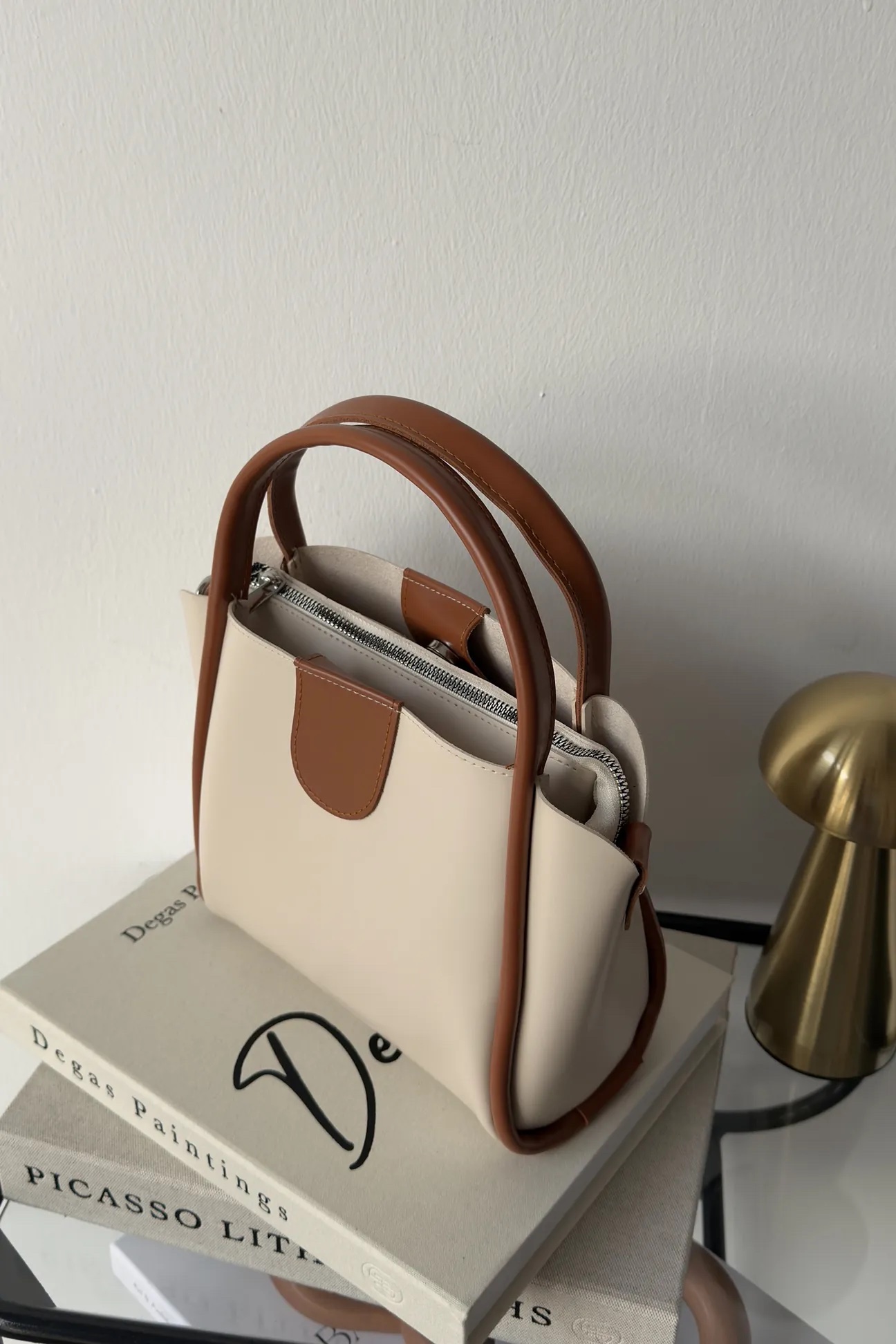 Beca Beige & Camel + Purse - Image 5