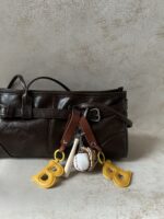 B Baseball Bag Charm