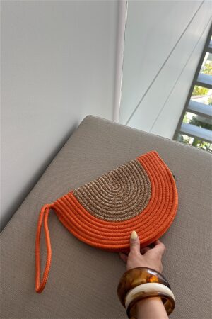 Breeze Orange Handmade Straw