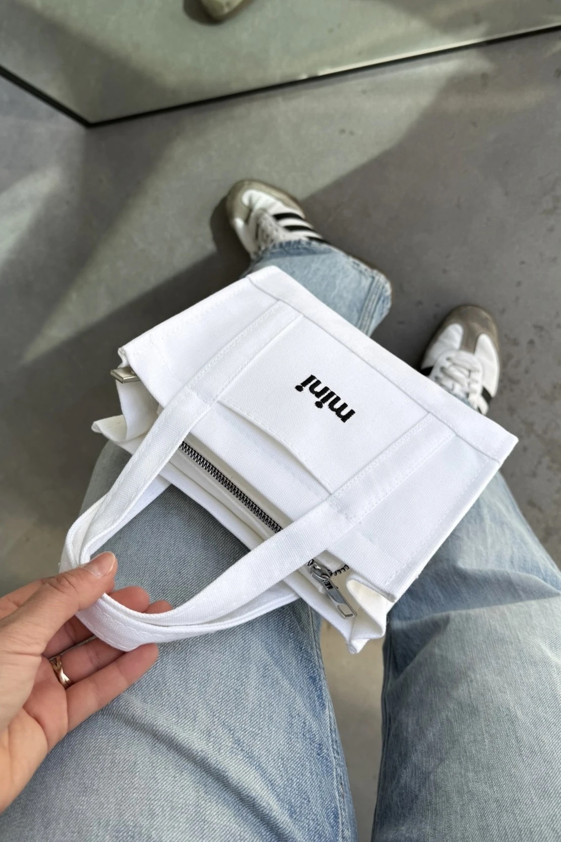 Mini Tote Blanc - Image 4