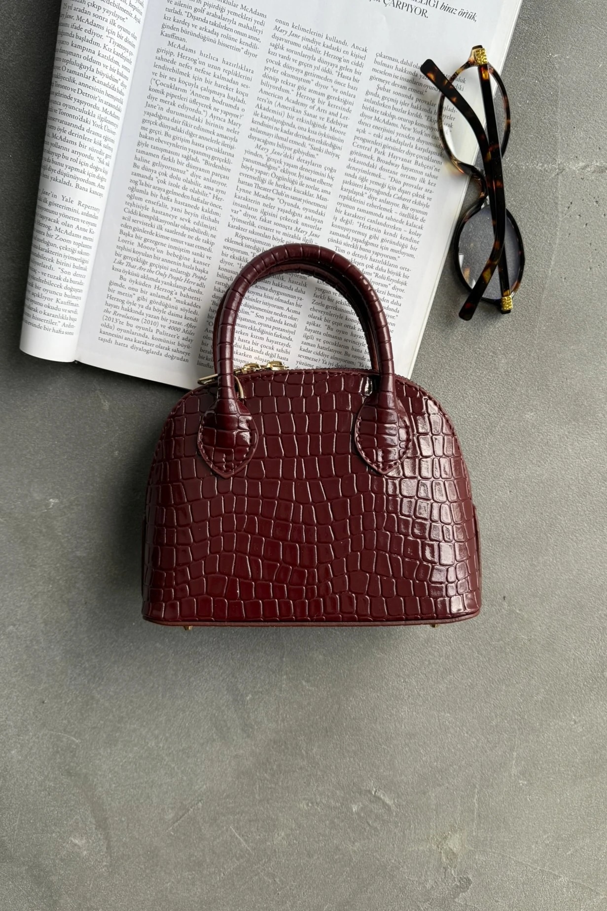 Darla Patterned Bordeaux - Image 2