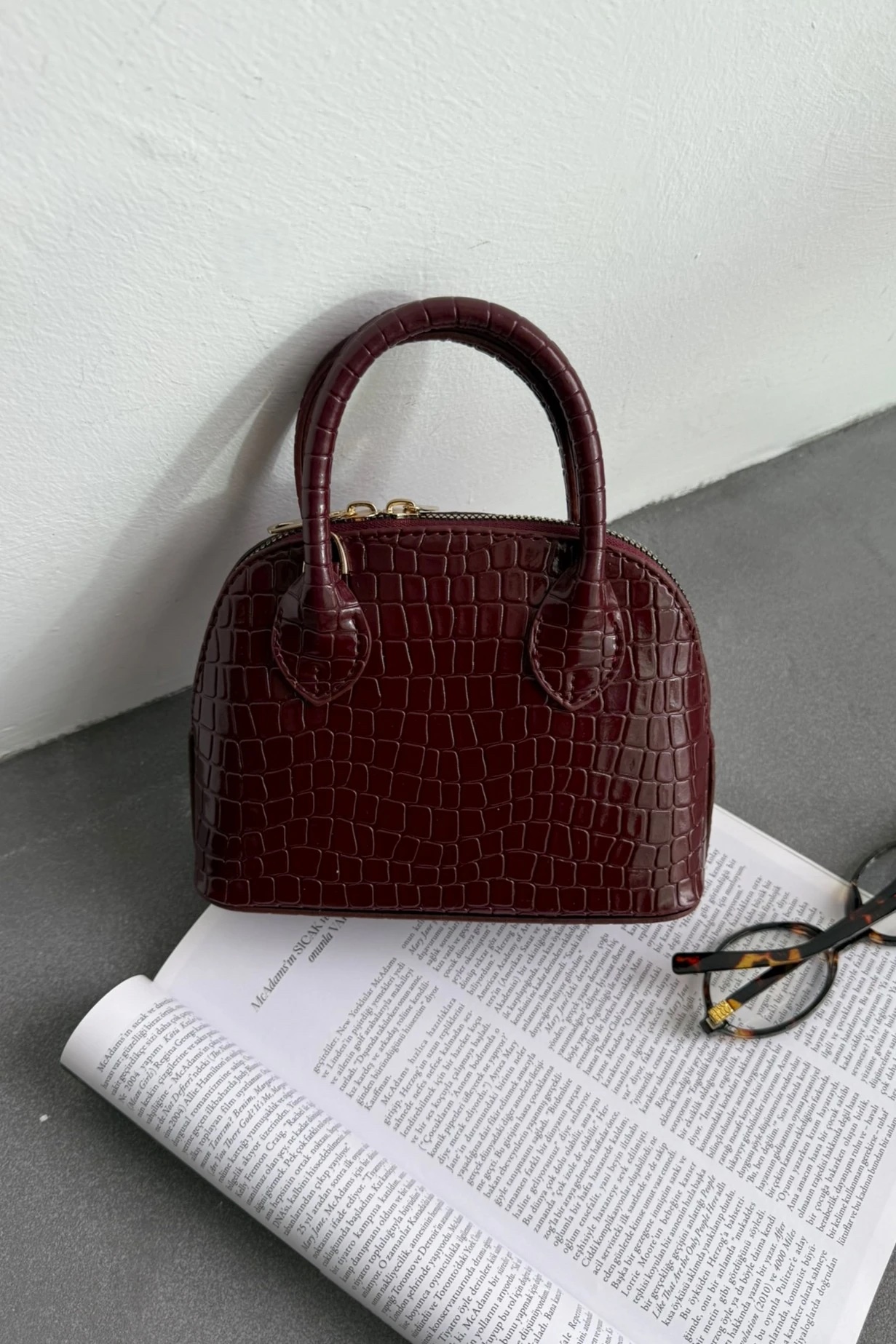 Darla Patterned Bordeaux - Image 3