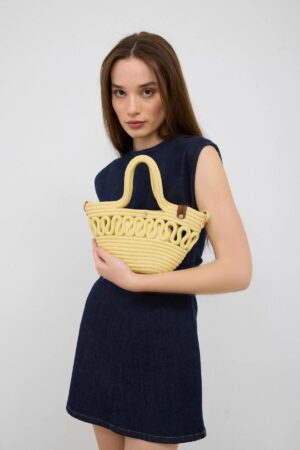 Ortega Butter Yellow Handmade Straw