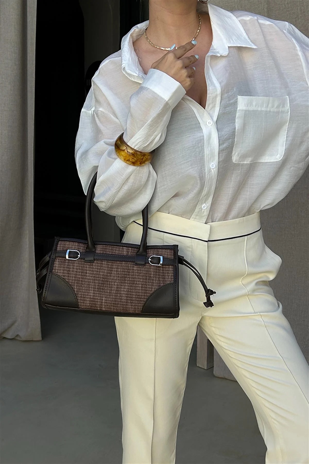 Maya Straw Marron