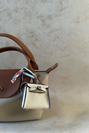 Birkin White Bag charm