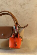 Orange Classic Lock Bag Charm