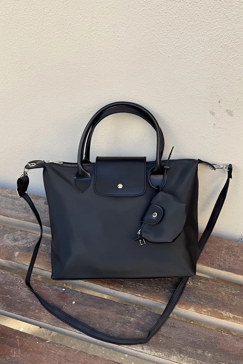 Tiger Large Black + Mini Purse