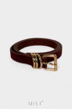 Suede Bordeaux Belt SBB1